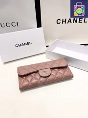 【今日WTO】Chanel シャネル クラシック二つ折りシリーズ 牛皮で作り精巧耐久性に優れ触感にも優れる-WTO輸入2-CZ35