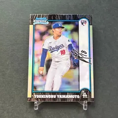 最終値下げBowman Chrome RC Auto99 山本由伸　topps 2025年最新】山本由伸topps bowmanの人気アイテム - メルカリ