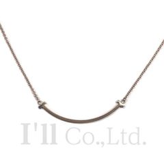 Tiffany&Co.　ティファニー　Tスマイル　ネックレス　スモール　60011678　750PG　ブランドジュエリー　アクセサリー　ペンダント　ティファニーT　Tモチーフ　Au750　ピンクゴールド　K18PG　18金【中古】【76745】