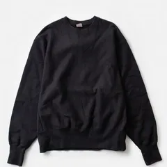 Healthknit ヘルスニット LOCKER WEIGHT SWEAT　CREWNECK PULLOVER ロッカーウェイト スウェット クルーネック プルオーバー ヘビーウェイト トレーナー INK BLACK 新品のサムネイル