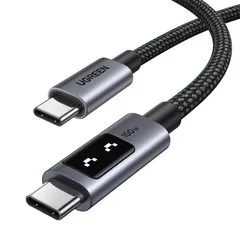 ナイロン編み 笑顔可視化 LED 高耐久 E-makerチップ USB 超急速充電 C C to PD3.0 USB 100W/5A C ケーブル iPhone16/15、MacBook Type Pro、Matebook、iPad、Xperia、Galaxyのサムネイル