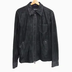 EMPORIO ARMANI マリン パターン レザー ジャケット undefined