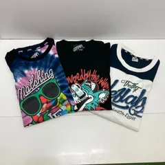 LEFLAH レフラー Tシャツ 袖丈いろいろ 3点まとめ XLサイズ タイダイ・ホワイト/ネイビー・ブラックのサムネイル