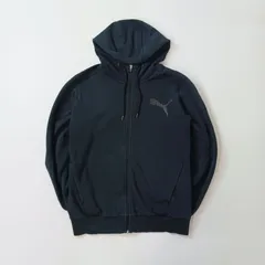 PUMA プーマ フルジップ パーカー ブラック メンズ S スウェット B202507