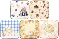 【中古】タオル・手ぬぐい(キャラクター) 全5種セット ハンドタオル 「一番くじ 夏目友人帳～ニャンコ先生とほくほく栗づくし～」 F賞