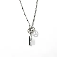 GUCCI ボールチェーン シルバー ネックレス ペンダント Ag925 インターロッキングG イタリア製