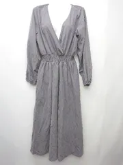 ◇ Ray Cassin レイカズン 長袖 膝下丈 ワンピース サイズF グレー系 レディース P  【1406110005024】