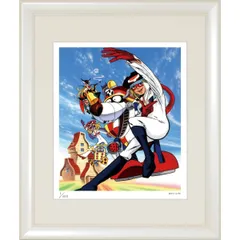 額装版画 「タイムボカンシリーズ ヤッターマン 1 」 タツノコプロ／監修　ジークレー版画　ジクレー　額入り　昭和のテレビアニメ　1977年TV放映　父の日　母の日　敬老の日　ギフト　誕生日プレゼント 四つ切【C8004】Yatterman