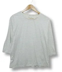 【送料無料】【送料無料】【極美品】ハニーズ シネマクラブ CINEMA CLUB 七分袖カットソー ボーダー ライトベージュ レディース L■L28708SSS25-250417-10（198）