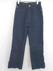 ◇ PAGEBOY ページボーイ ALICIA 裾スリット フレア デニム パンツ サイズ 25 S ネイビー レディース P  【1212290006337】