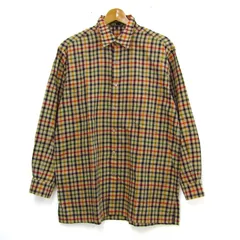 ダックス 長袖シャツ チェック柄 トップス メンズ Lサイズ ベージュ×ネイビー×レッド系 DAKS 【中古】