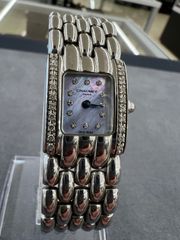 CHAUMET ショーメ ケイシス ダイヤモンド 12P シェルフェイス サイドダイヤ クォーツ 中古