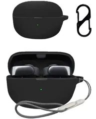 【在庫セール】Bose Bose ケース Ultra Ultra ケース 收納 紛失防止 保護ケース Open Open 軽量小型 防震 防塵 キズ防止 Earbuds用 保護カバー 軽量 旅行 便利 シリコン収納ケース (ブラック) 用 イヤーホン カバー【