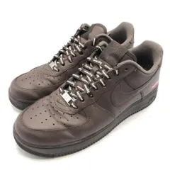【中古】NIKE × Supreme AIR FORCE 1 LOW SP Baroque Brown サイズ28.5cm CU9225-200　ナイキ シュプリーム x エアフォース[17]