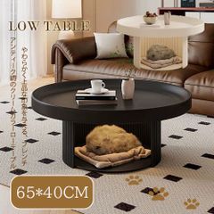 （予約販売の商品） table101 小さなローテーブルリビングルーム用ラウンドコーヒーテーブル収納スペース一人暮らし用テーブル