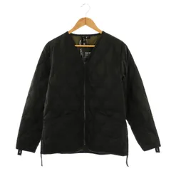 タイオン TAION MILITARY V NECK W-ZIP DOWN JKT ダウン ジャケット ノーカラー M 黒 /NR ■OS ■AD