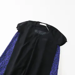 美品 サカイラック sacai luck 14SSLU732 フラワーレースドッキング カットソー チュニック 1/ブラック ブルー  【2400013584173】のサムネイル