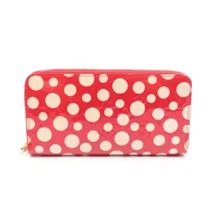 LOUIS VUITTON ルイ・ヴィトン LOUIS VUITTON × yayoi kusama ジッピーウォレット モノグラムヴェルニ ドットインフィニティ ルージュ ラウンド長財布