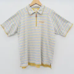 #snc カールヘルム KarlHelmut 半袖シャツ L ボーダー ロゴ ステッチ メンズ [767273]のサムネイル