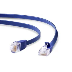 【人気商品】爪折れ防止コネクタ 5m スーパーフラット CAT6A ブルーメタリック LANケーブル LD-GFA/BM5 エレコム