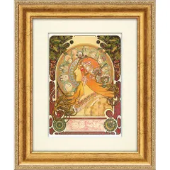 ミュシャ MONACO MONTE CARLO アートプリント 絵 絵画 額 金 絵画