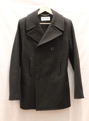 中古美品 SAINT LAURENT PARIS サンローラン Pコート エディ期 サイズ44 6ボタン ウール ブラック ケリングジャパン