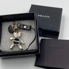 【美品✨】PRADA　プラダ　ロゴ携帯ストラップ　ハート　キーホルダー　ブラック 2025年最新】PRADA スマホ用ストラップの人気アイテム - メルカリ