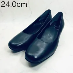 【新品 訳あり】イング　スクエアトゥパンプス　24.0㎝　黒