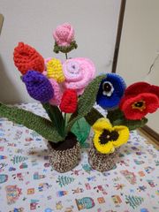 あみぐるみ　鉢植え
