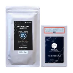 新品 THE CARD ALL FOR COLLECTORS PSA専用 UVカット スリーブ コーナーカットエディション UV保護 極厚 100ミクロン PSA鑑定用スリーブ ＜UVカット率80%以上！！＞ (25枚)
