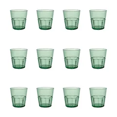 【新着商品】Thunder Group タンブラー 240ml 8oz 12個セット 業務用 割れにくい 食洗機対応 重ねてもくっつかない プラスチック コップ スタッキング グリーン PLPCTB108GR-12S 0