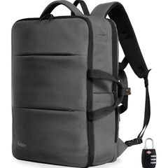 [Evoon] マルチビジネスリュック4.0 リュック メンズ ビジネスリュック 35L 大容量 旅行バック 拡張機能 撥水加工 USB 15.6インチ (モスグレー)