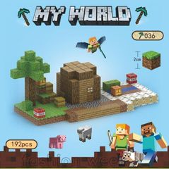 マイワールド！マインクラフト レゴ マグネットキューブ 村長の家192pcs