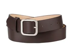 Allegra K 太ベルト 幅広ベルト ワイド ウエストベルト 調節可能 ピンバックル カジュアル おしゃれ レディース コーヒー シルバーバックル 106 cm