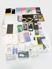[J-RR609070411140] iPhone スマホ ケース フィルムなど まとめ売り 大量 未使用に近い レンズグラス