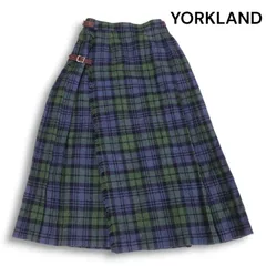 美品 YORKLAND ヨークランド ウール ピーコート 青 緑 中古・古着通販】YORKLAND (ヨークランド) 金釦ステンカラー