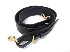 ■美品■ COACH コーチ 31758 シグネチャー PVC バッグ用 ショルダーストラップ 肩掛け ブラック系 BS0455