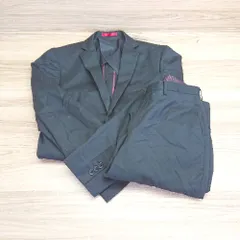 ◇ ⊂ RESPECTNERO 背抜き S パンツスーツ サイズ96 Y7 ブラック メンズ E  【1409100029086】