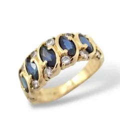 ミキモト サファイア 1.06 ダイヤ 0.35 750 K18 指輪 3578 ミキモト サファイア 1.06 ダイヤ 0.35 750 K18 指輪 3578