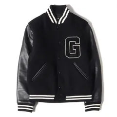 GOOD ENOUGH グッドイナフ ジャケット サイズ:M 14SS 1st 復刻 Gワッペン 袖レザー メルトン スタジャン VARSITY JK ブラック 黒 アウター ブルゾン ブランド【メンズ】のサムネイル