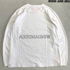 WIND AND SEA 20SS REFLECTION L/S T-SHIRTS ロングスリーブTシャツ 長袖カットソー ロンT ロゴプリント リフレクション 反転 Lサイズ ホワイト 白 ウィンダンシー