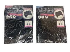 サニタリーショーツ　Mサイズ　Lサイズ　２枚セット　レース柄　無地　ブラック　フルショーツ型　スタンダード型