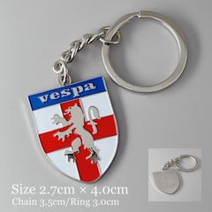 Vespa ベスパ "England St George Cross Shield" キーホルダー / セント・ジョージ・クロス 盾