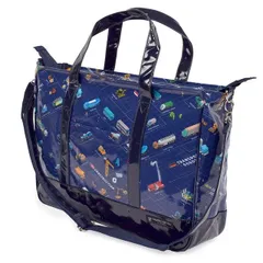 COLORFUL CANDY STYLE 新品  レッスンバッグ マチ付きファスナー クルマ社会の交通インフラ 子供用 マチ付きファスナー 手提げバッグ お稽古バッグ 絵本袋 通学 入園グッズ 子供 ピアノ レッスンバック おけいこバッグ ショルダー 肩掛け