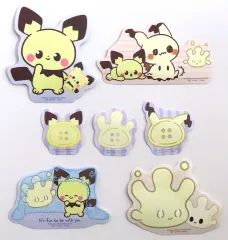 【中古】シール・ステッカー マホミル＆ピチュウ＆ミミッキュ おさいほう道具ステッカーセット 「一番くじ ポケピース ～“PEACE”なおさいほうのひととき～」 J賞