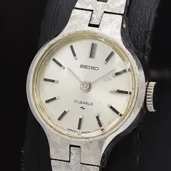 稼働 セイコー 11-0890 17石 ラウンド 銀文字盤 手巻 ヴィンテージ カクテルウォッチ レディース腕時計 NSY 2000000 NSK