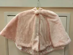 M2  ミキハウス MIKI HOUSE 女の子用  かわいい ふわもこ うさぎポンチョ♡ うさ耳つき♡ 早いもの勝ち(*'▽') 美品♪