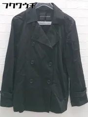 ◇ ◎ BUONA GIORNATA ボナジョルナータ ウエストベルト付 ショート丈 長袖 トレンチ コート サイズ11 ブラック レディース 【中古】 【1102030043213】のサムネイル