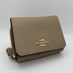 良品 コーチ 財布 ベージュ系 HRN