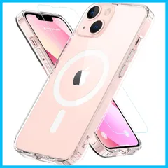 【数量限定】米軍MIL規格 耐衝撃 アイフォン13ケース 耐久性 黄ばみなし いphone14カバー マグネット搭載 マグセーフ対応 【ガラスフィルム付き・MagSafe対応】 ストラップホール付き BESINPO iPhone ケース 13/14 ケース 用